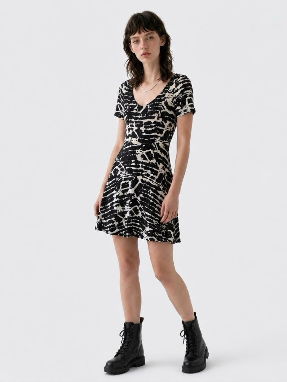 Soft Grunge Corset-back Tie Dye Skater Dress Whimsigoth Alt Vibes